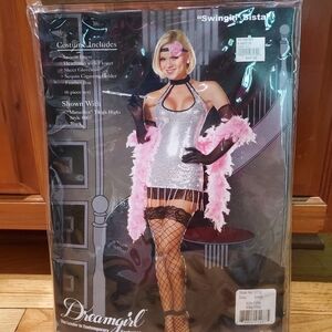 Womens Flapper Sequin Halloween Costume